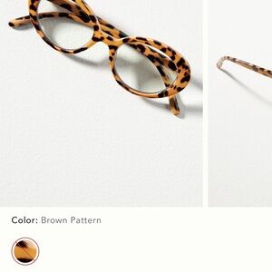 I-SEA Oval Leopard Readers from Anthropologie